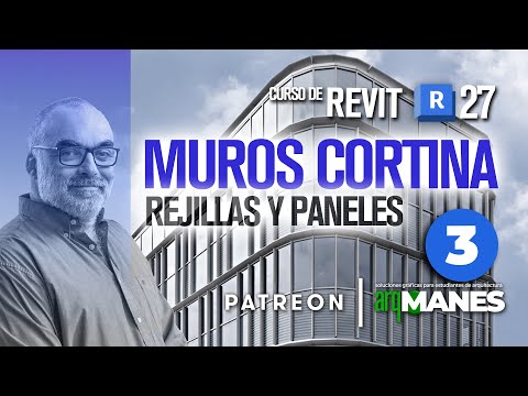 🏙️ MURO CORTINA - REVIT | REJILLAS Y PANELES