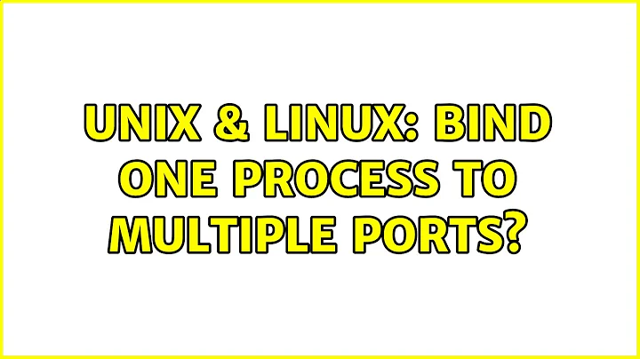 Unix & Linux: Bind one process to multiple ports? (2 Solutions!!)