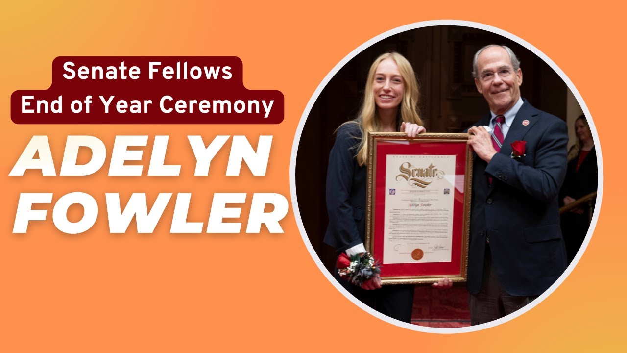 Senator Niello's 2024-2025 Fellow: Adelyn Fowler