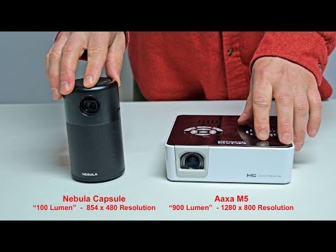 Projector Comparison: Nebula Capsule vs Aaxa M5 Portable Projector (Side by Side Review)