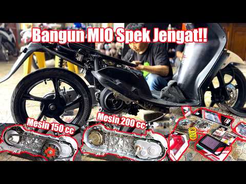Bangun MIO 150 cc - Project Kirian Biar Jengat - Vapor Mesin dan CVT | Dandi Malik