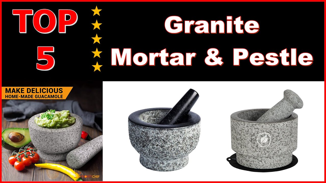 🌟 Granite Mortars and Pestle Sets 2022 ChefSofi, PriorityChef, Urboni