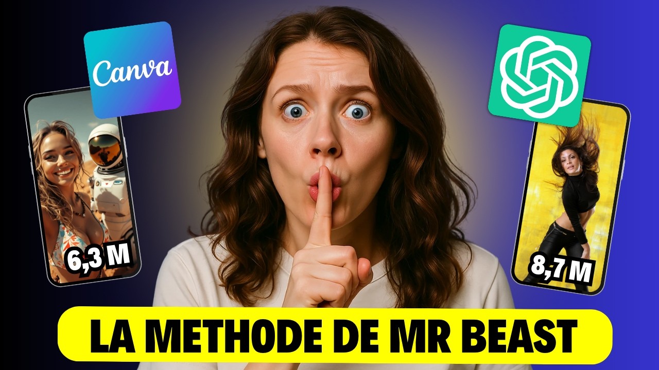 J’ai créé 100 vidéos en 10 min avec ChatGPT et Canva (GRATUIT et AUTOMATIQUE)