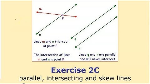 Y12 Further Pure Ex 2C - Intersecting Straight Lines (using vectors) - A Level Further Maths