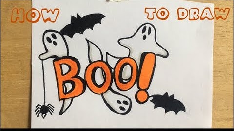 How to draw boo with ghosts 👻?