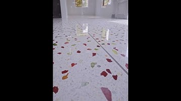 Making terrazzo floor process
