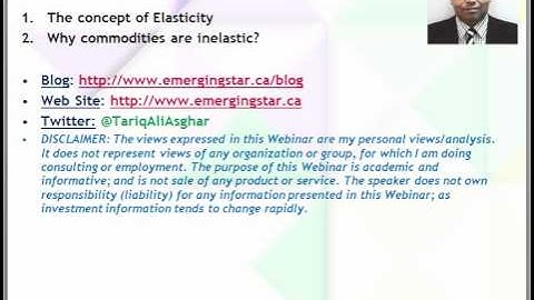 Tariq Ali Asghar Inelasticity of commodities 2012 04 30