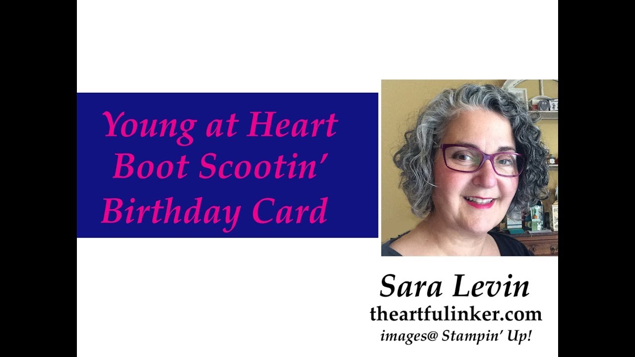 Young at Heart Happy Boot Scootin Birthday Card