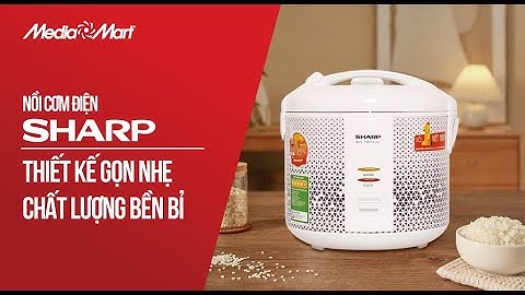 Nồi cơm điện cơ 1,8L Sharp: Nhỏ và có võ (KS-181TJV ) - Điện máy MediaMart