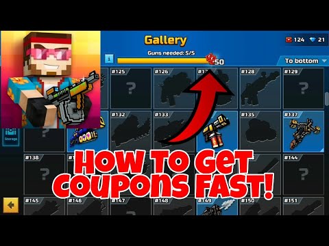 How To Get Coupons Fast In Pixel Gun 3D *16.5.0 Update* [Easy]