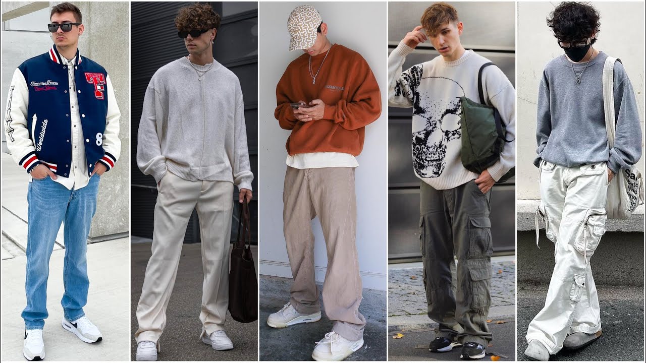 Autumn Long Loose Pants Asian Style - Men - ComfyClo-Official