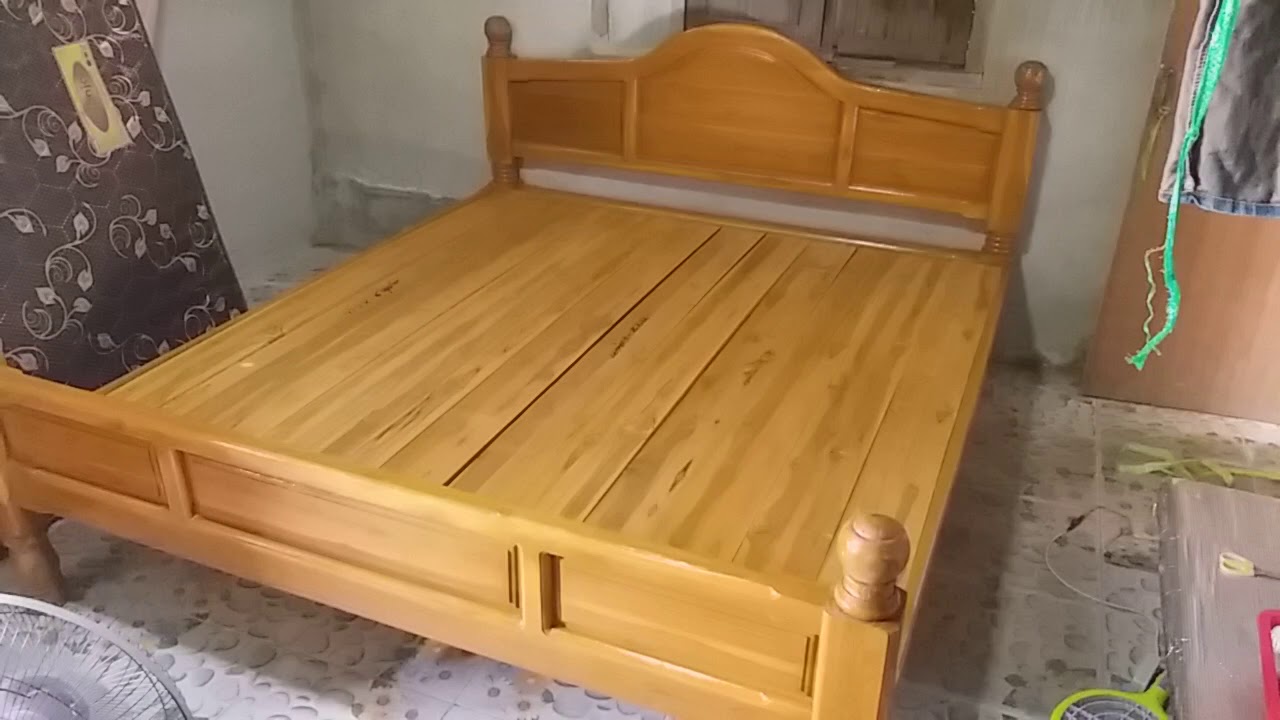 เตียงไม้สัก6ฟุตราคาถูก
