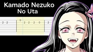 Demon Slayer - Kamado Nezuko No Uta (Easy Guitar Tabs Tutorial) Nezuko's Song