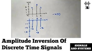 Amplitude Inversion Of Discrete Time Signals | Basic Concept | Signals And Systems