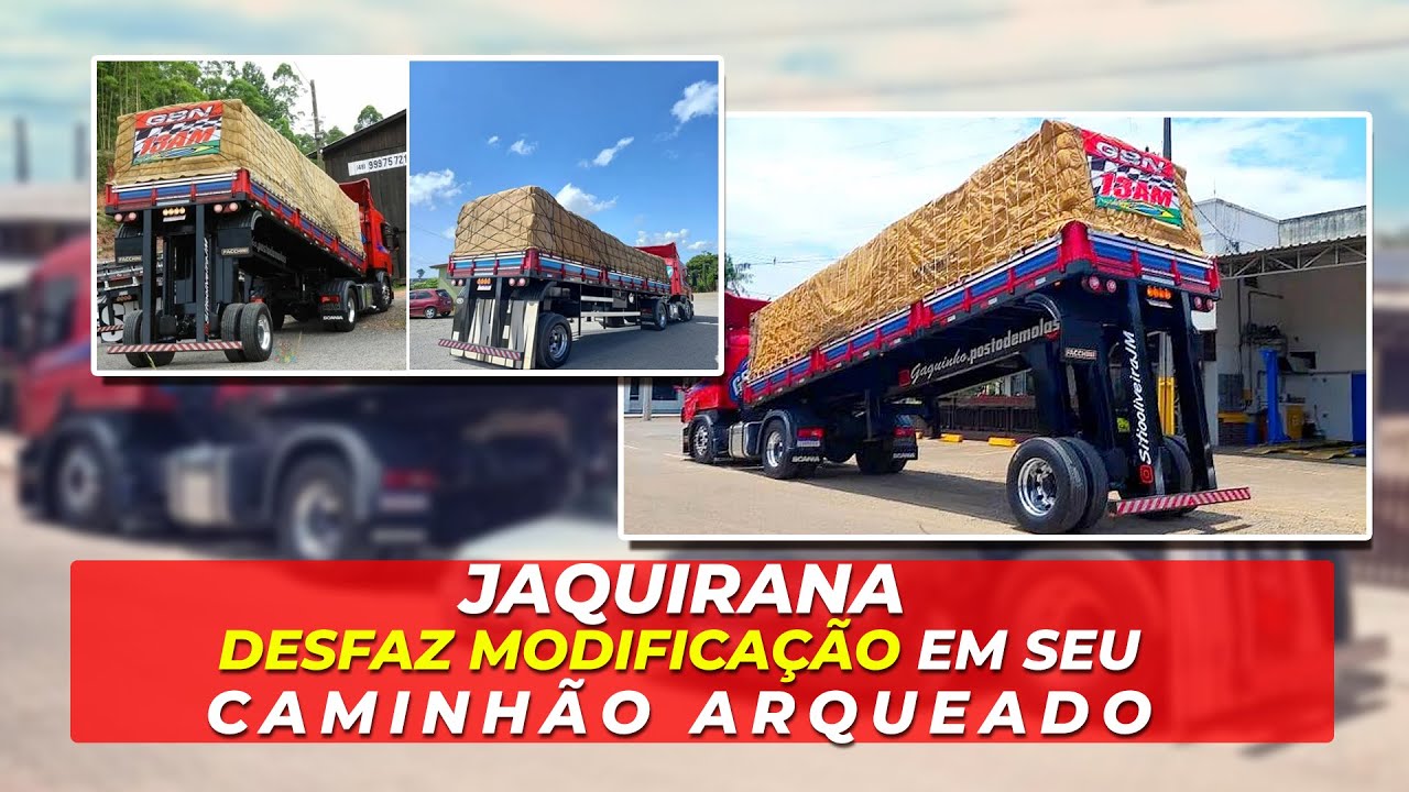 Caminhão mais arqueado do Brasil está pronto e causa polêmica nas redes  sociais 