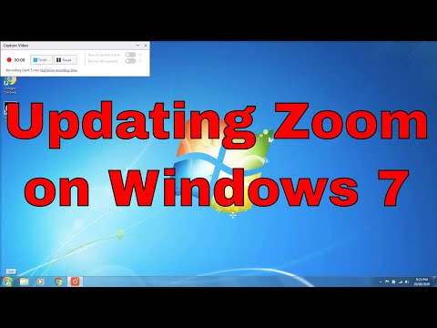 Video Update Zoom on Windows 7 - youtube