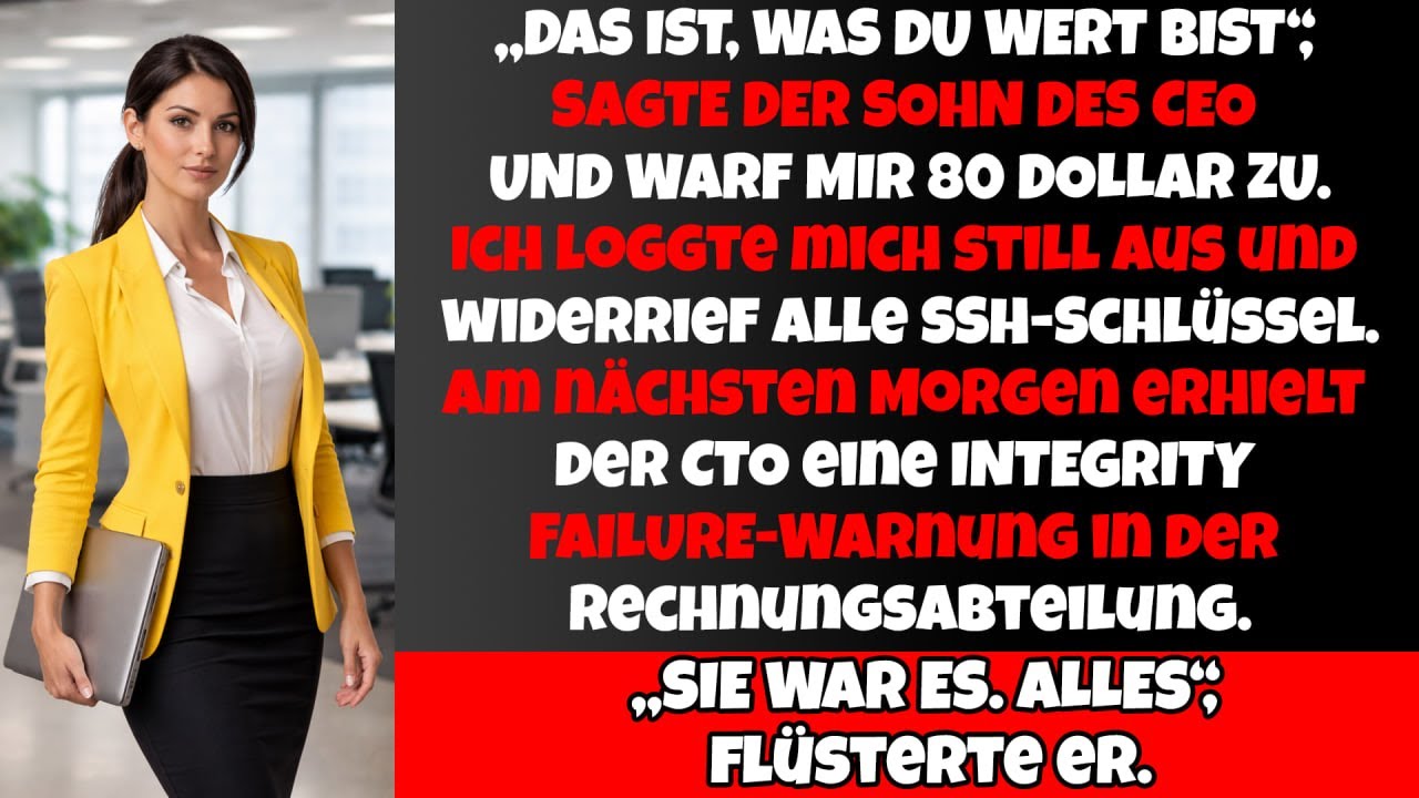 „Das ist, was du wert bist“ – Als er mir 80 Dollar zuwarf, wusste ich, was ich tun musste