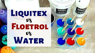 Liquitex vs Floetrol vs WATER ONLY  Paint Kiss Technique Experiment