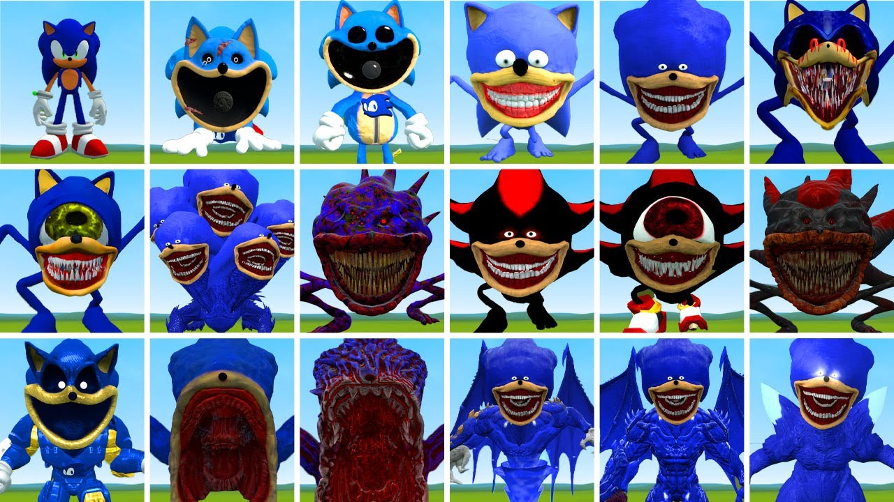 NEW EVOLUTION OF SONIC TAPES FAMILY WILL AMAZE YOU WITH THEIR POWER IN GARRY'S MOD!