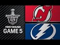 Lightning win Game 5, advance to second round