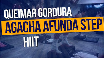 Queimar gordura | Treino intervalado alta intensidade | HIIT | Exercício | 2 Agachamento Afundo Step