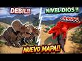 🔥Sobreviví como TRICERATOPS en el NUEVO MAPA de Jurassic Blocky 🦖