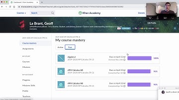 Checking Progress and Percentage in Khan Academy