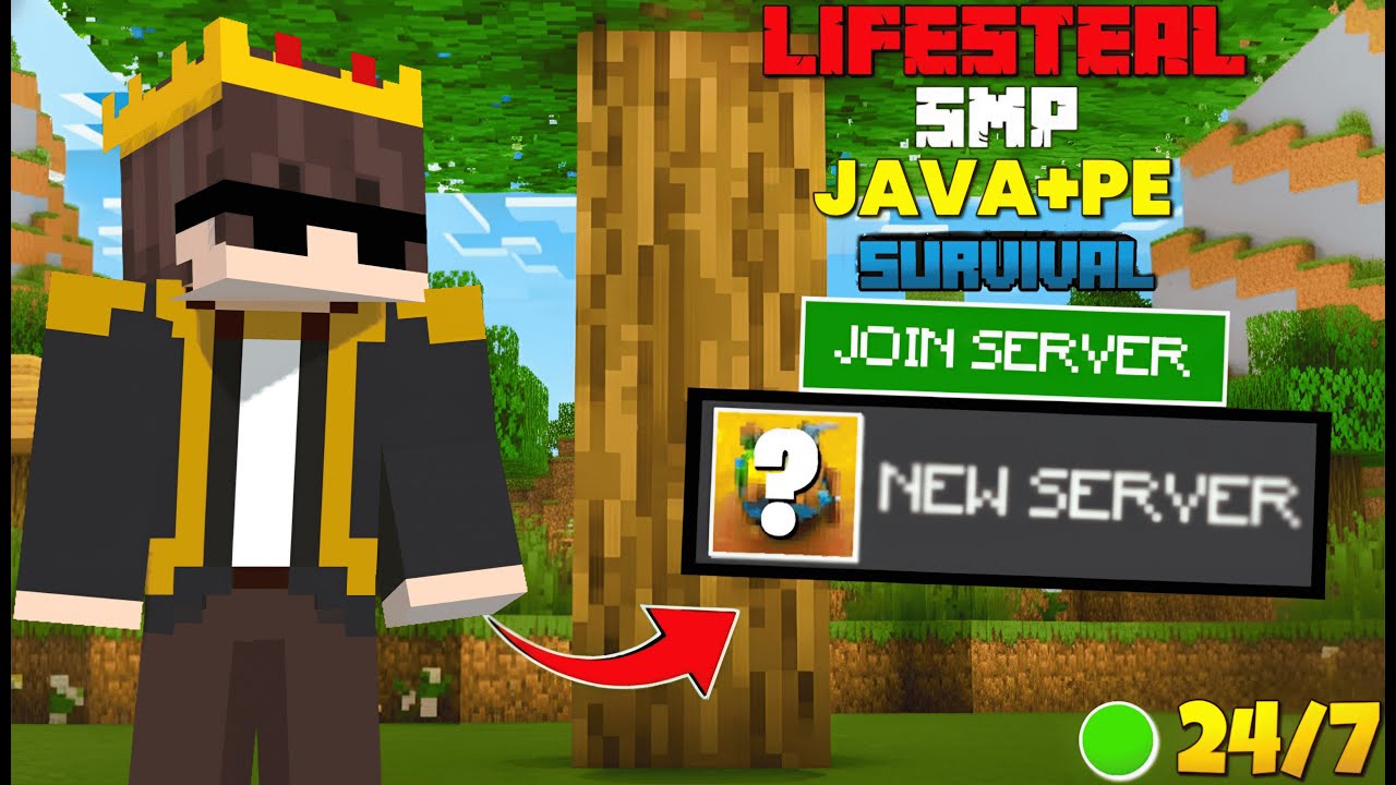 Public Minecraft  Survive Server 24/7 | PUBLIC SMP ❤ JAVA +BEDROCK 24/7