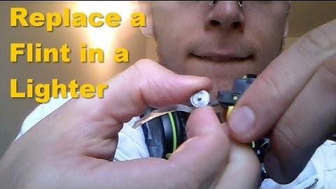 Lighter Flint Replacement - How to replace Flint in a Lighter (Normal)
