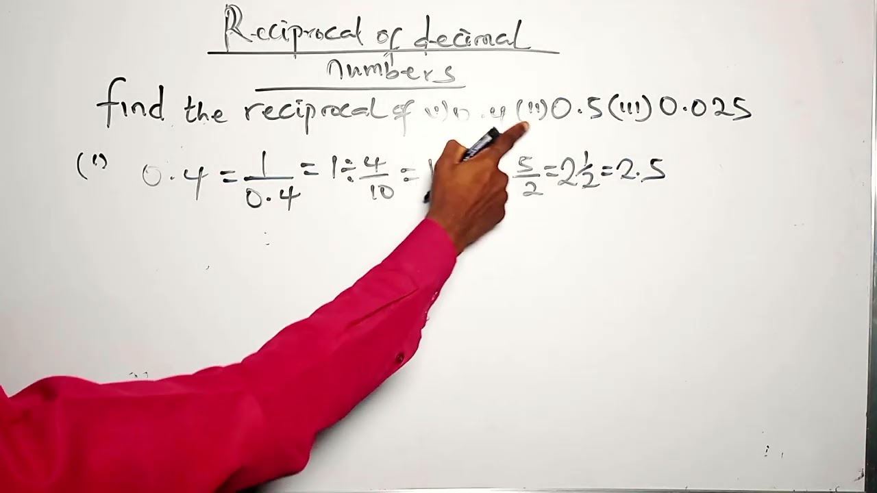 Most people get this wrong! Learn decimal reciprocal the right way