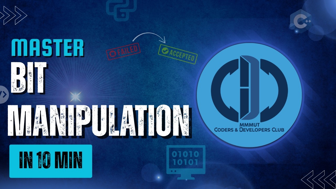 Bit Manipulation Masterclass | Crack CP Problems Fast ⚡ - YouTube