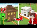 Jj and mikey renovated an abandoned house into a modern secure base in minecraft  maizen