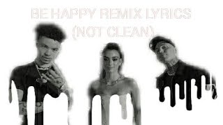 Be happy remix non clean lyrics