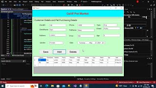 Pet Market Management System Using C#