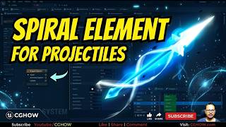 Spiral Element for Projectile in Unreal Engine