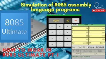 8085 programming in simulator Pt-1 | Assembly language programming