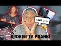 BROKEN T.V PRANK...*GOES WRONG*