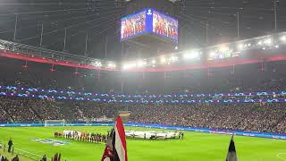 Champions League im Waldstadion!!! Hymne Eintracht Frankfurt - Tottenham Hotspur SGE Theme Music