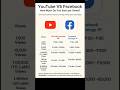 YouTube vs Facebook — How Much Do You Earn per Views? 💰 #gaming #vascoplayz #explorepage #bgmi