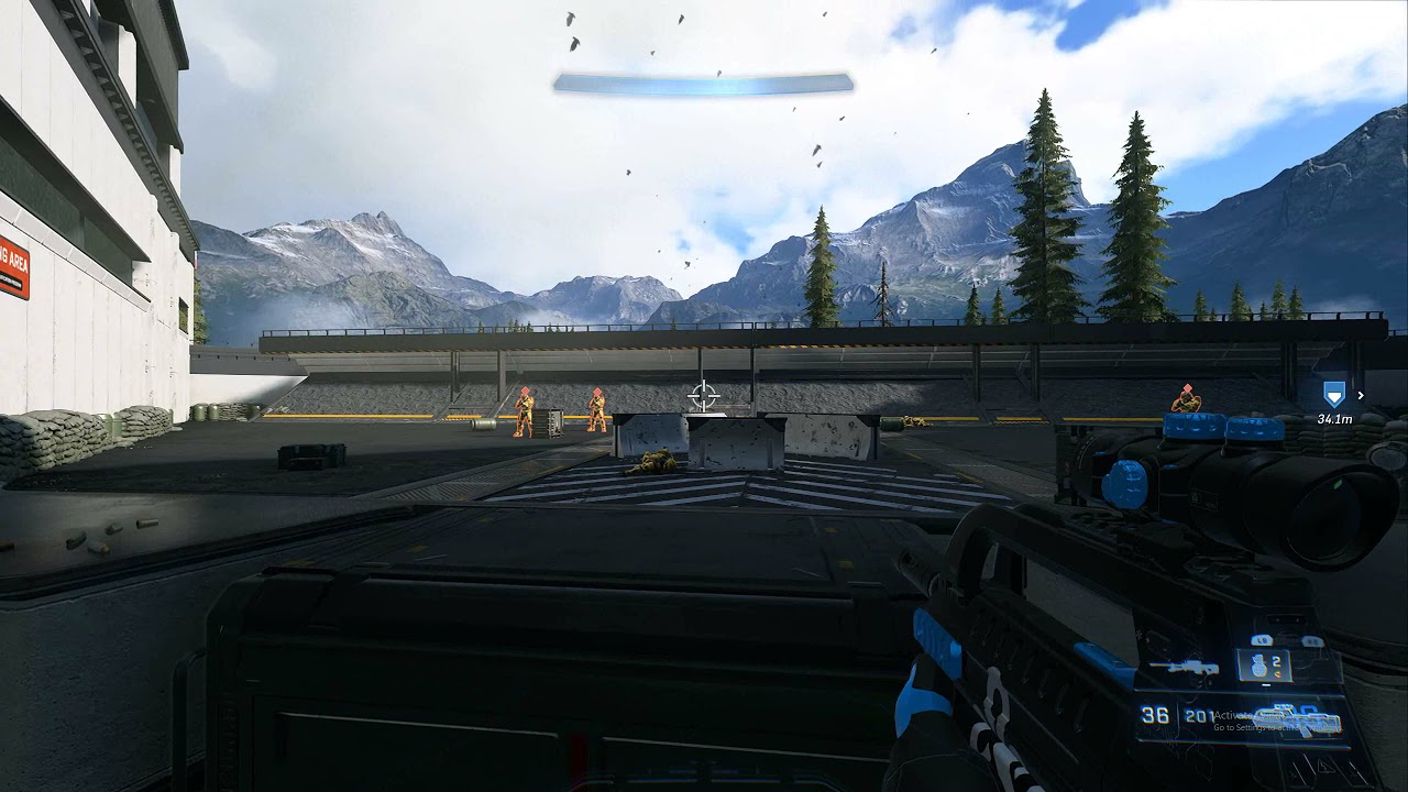 Halo Infinite Aim Assist Example - YouTube
