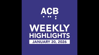 ACB Weekly Highlights - January 20, 2026