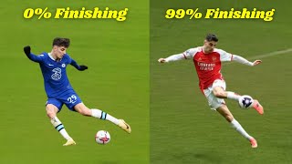 Havertz FINISHING at Chelsea vs at Arsenal