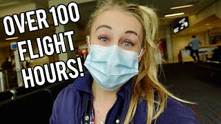 I Flew OVER 100 HOURS In ONE MONTH! Flight Attendant Life