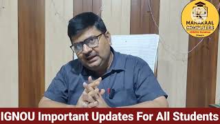 IGNOU Released 04 Important Notice For All Students