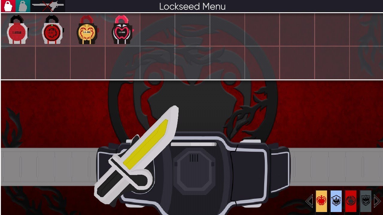 Flash Belt Kamen Rider Gaim KR Saver All Form Henshin & Finishing