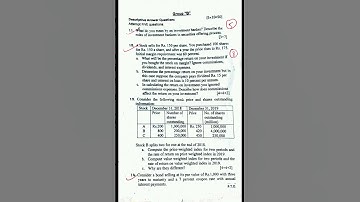 BBS 4th year Fundamentals of Investment TU 2078 Question Paper