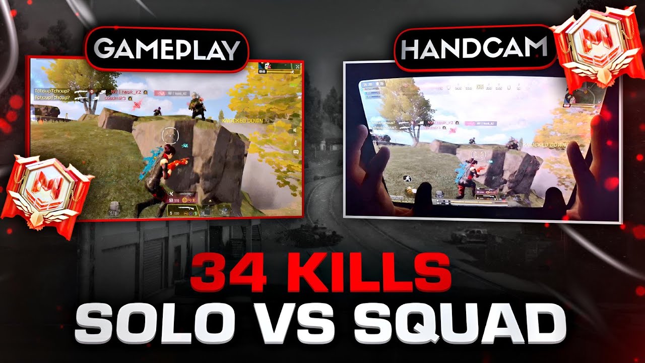 HANDCAM 34 KILLS INTENSE SOLO VS SQUAD Full GAMEPLAY CODM - YouTube