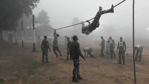 Physical Training of CRPF Trainee Officers