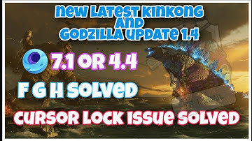 GAMELOOP 7.1 or 4.4 CURSOR ISSUE 110% SOLVED | NEW KING KONG AND GODZILLA UPDATE 1.4 | PUBG MOBILE