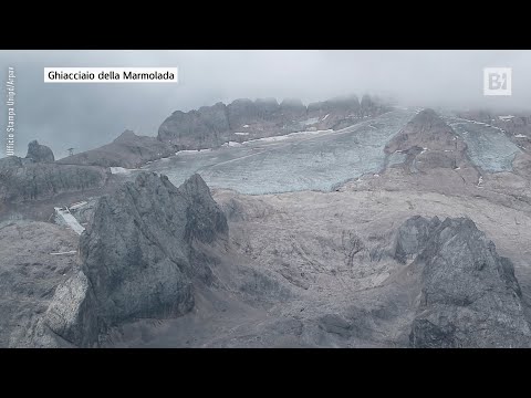 Marmolada, è allarme rosso per lo scioglimento del ghiacciaio